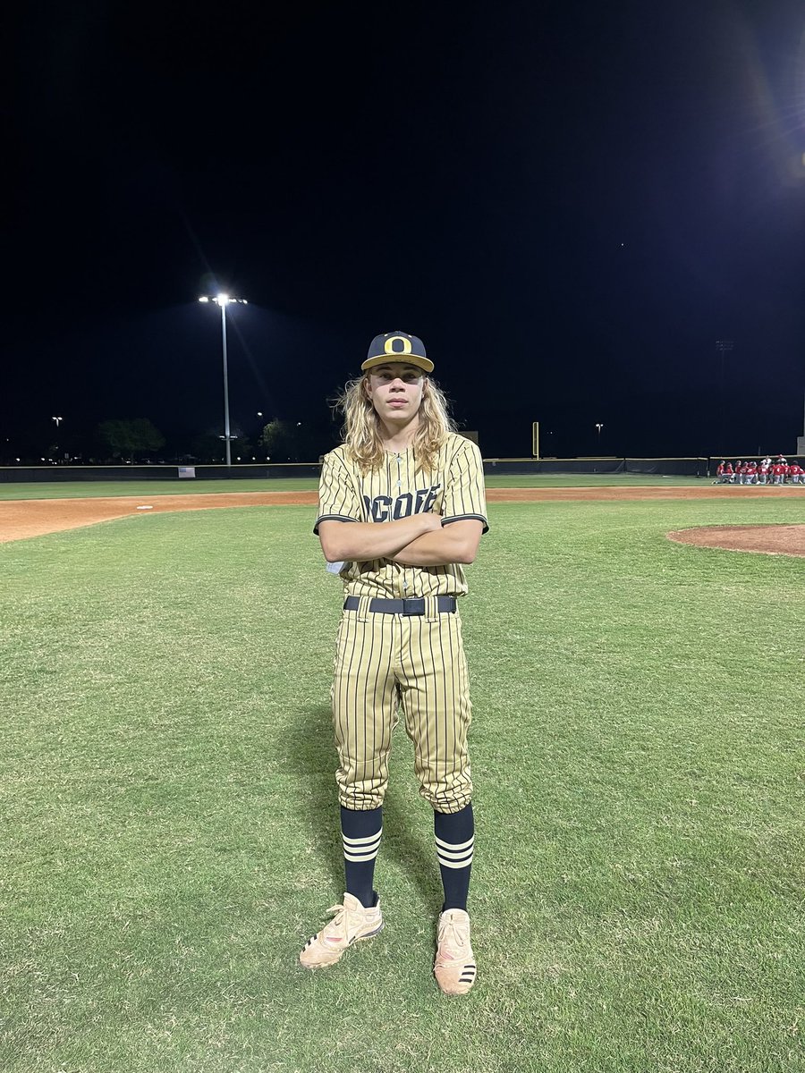 Congratulations to @GunnarPatters0n pitching a complete game 1 hitter for the Knights last night! @CoachHop407 @OcoeeAthletics