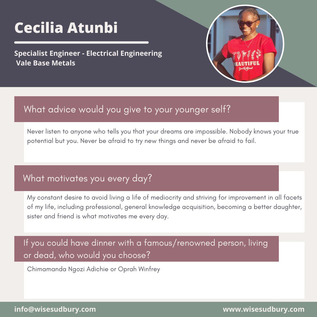 Today meet Cecilia Atunbi!
#31women