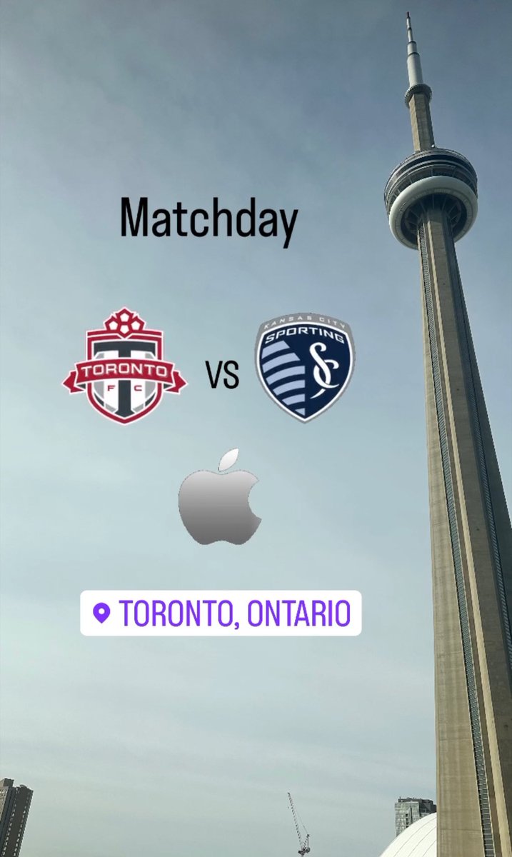 Looking forward to tonight. Join @CalenCarr & I from 7:25pm ET for @TorontoFC vs @SportingKC on @AppleTV 👍🏻 #MLSSeasonPass