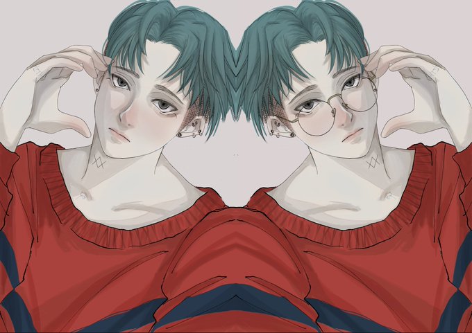「男性中心 双子」のTwitter画像/イラスト(新着)