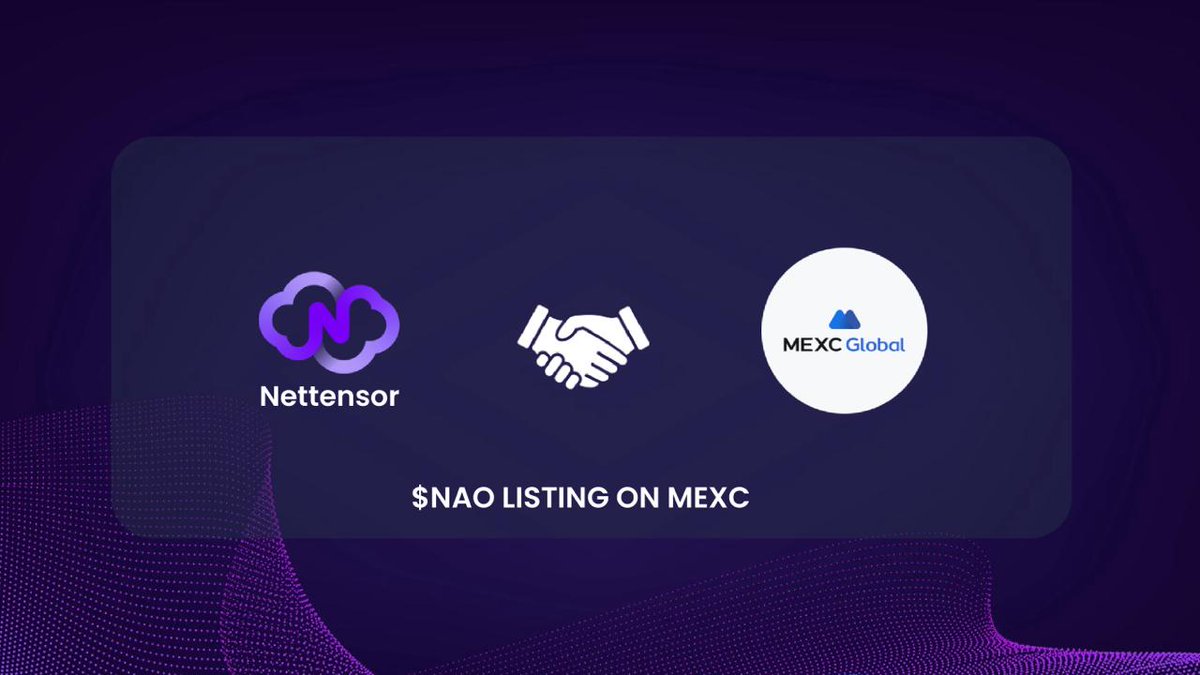 Exciting Update on the Nettensor Ecosystem! We're thrilled to announce that $NAO, the token fueling innovation at @nettensor, is set to launch on #MEXC! Listing Date: March 31st, 2024 at 08:00 AM (UTC) This listing is a game-changer for Nettensor. $NAO's debut on MEXC opens