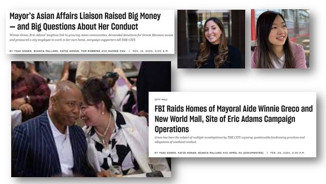 Talking with reporters Bianca Pallaro of THE CITY and April Xu of Documented NY about Mayor Adams and his fundraisers @biancapallaro @KEXU3 Deadline NYC - Monday April 1 5PM @WBAI 99.5FM Streaming wbai.org