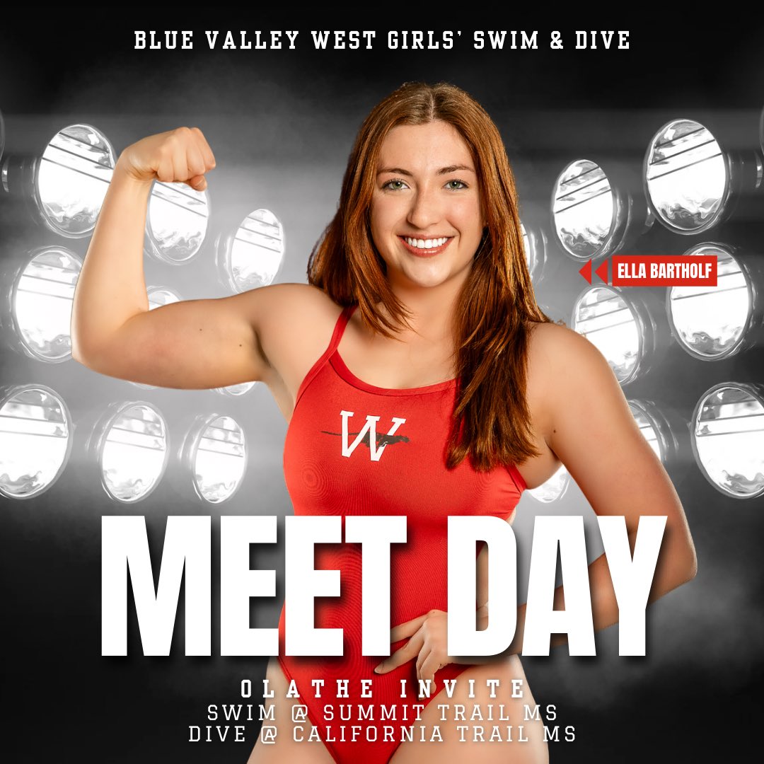 The Olathe Invite is TODAY! Come support your Jags!

⏱10:00am
📍Swimming: Summit Trail Middle School / Diving: California Trail Middle School
🆚OE/ON/OS/OW/ONW/BVN/BVNW/BVH/SMS/SME/Lawrence/Free State/Mill Valley
🎟$7/adult &amp; $5/student
📱Program &amp; Results on Meet Mobile