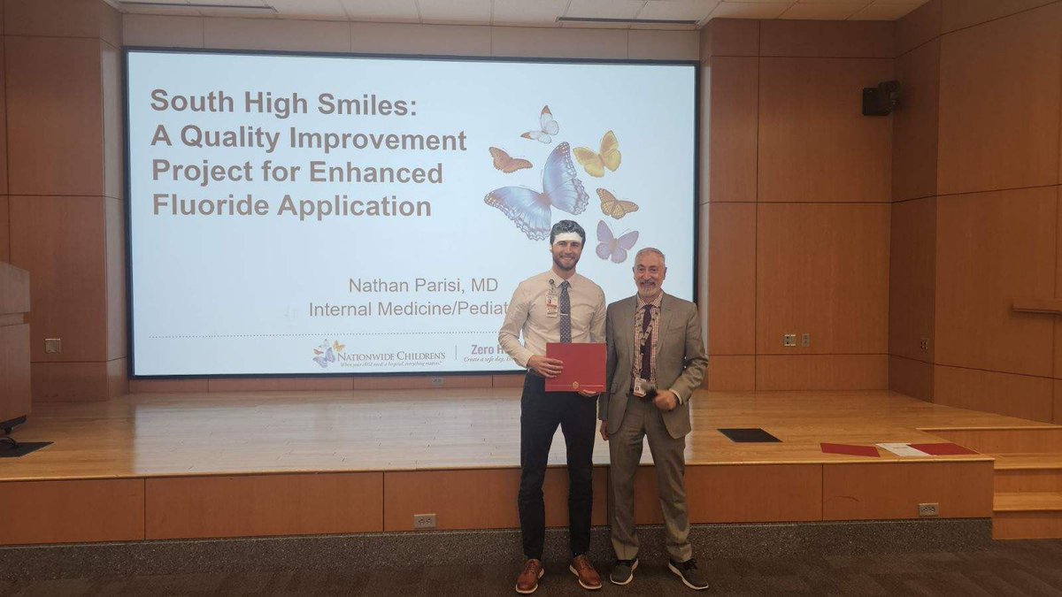 The @OSUWexMed Resident QI Symposium Congrats 🎉 to @ellen_lubbers on🏆 Best Overall for our Adolescent #SoMe screening initiative & Dr Parisi for🏆 Best Work in Progress for our Fluoride initiative So proud of the work our #MedPeds resident clinic has done on these projects!