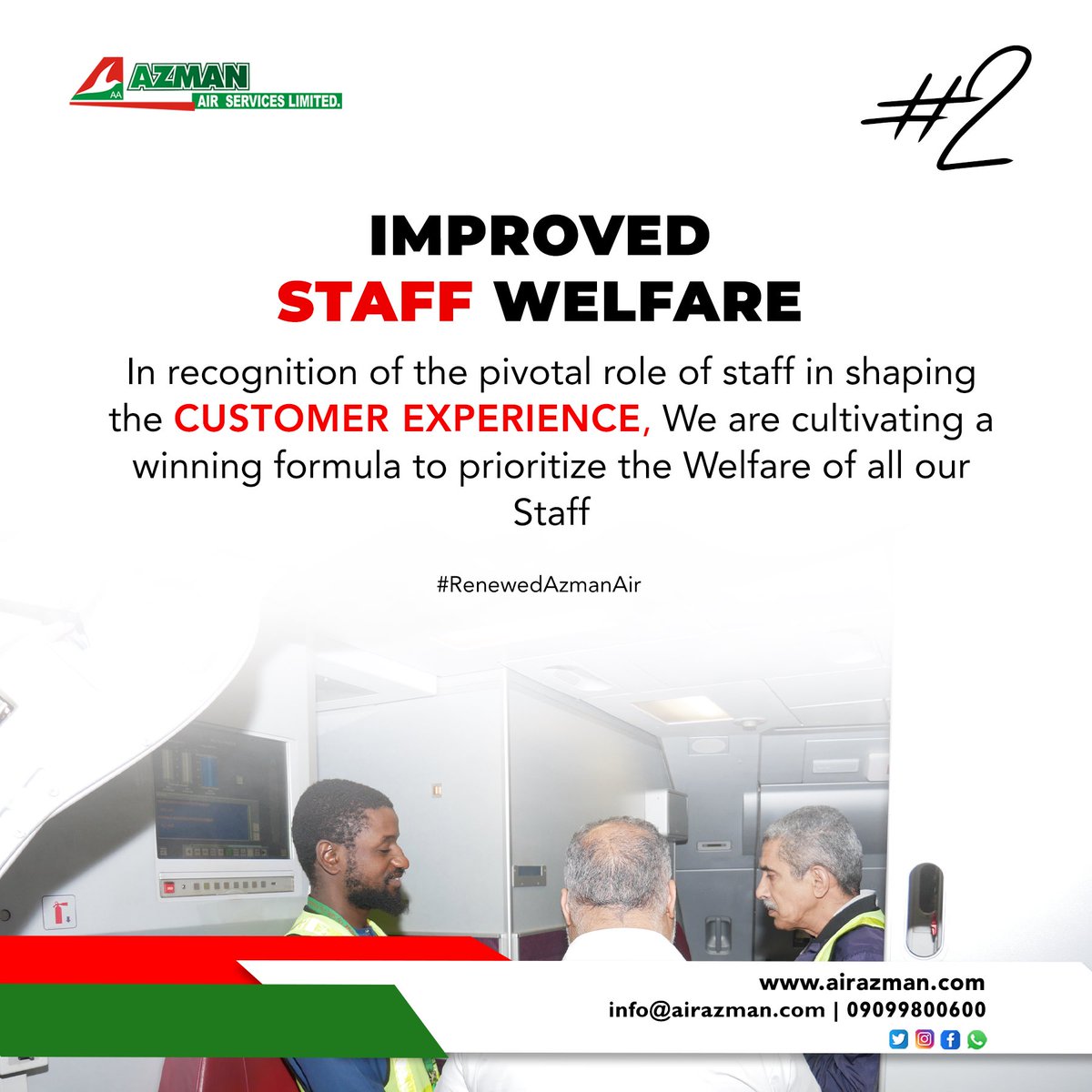 AzmanAir's tweet photo. Here we Go!! 4 Things to expect from #RenewedAzmanAir starting from 4th April
Seats are selling Fast! Kindly book now on https://t.co/Um29kSxsZ4
#LetsFlyAzmanAir https://t.co/OamDCbbtyE