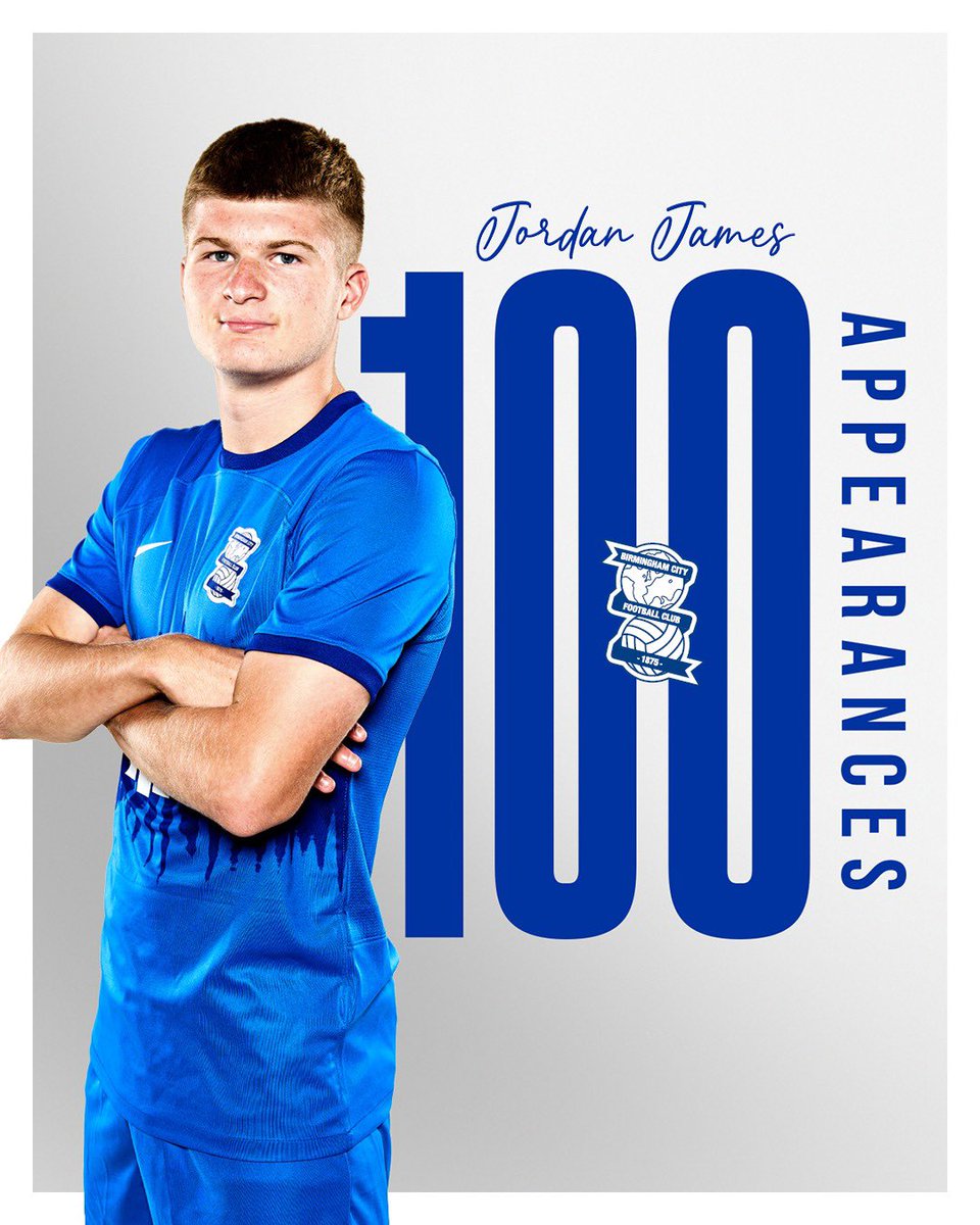 Congratulations to JJ on 💯 first team appearances in the royal blue. 👏