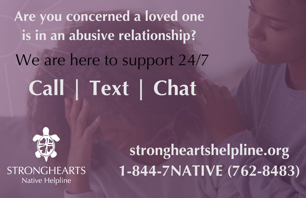 Are you concerned that a loved one is in an abusive relationship? Learn how to help at bit.ly/3H6synO #dv #nativeamerican #healing #women