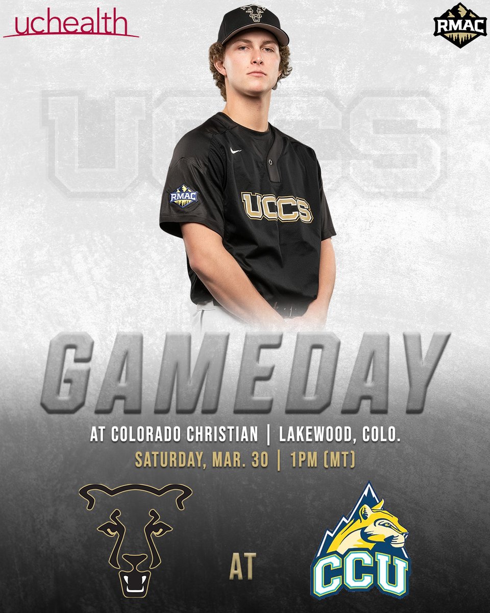 ⚾GAMEDAY⚾ 🆚 Colorado Christian 📍 Lakewood, Colo. 🏟️ All Star Park ⌚ 1:00 p.m. (MT) 📊 brnw.ch/21wImBc 🎥 brnw.ch/21wImBe #GoMountainLions #RMACbsb