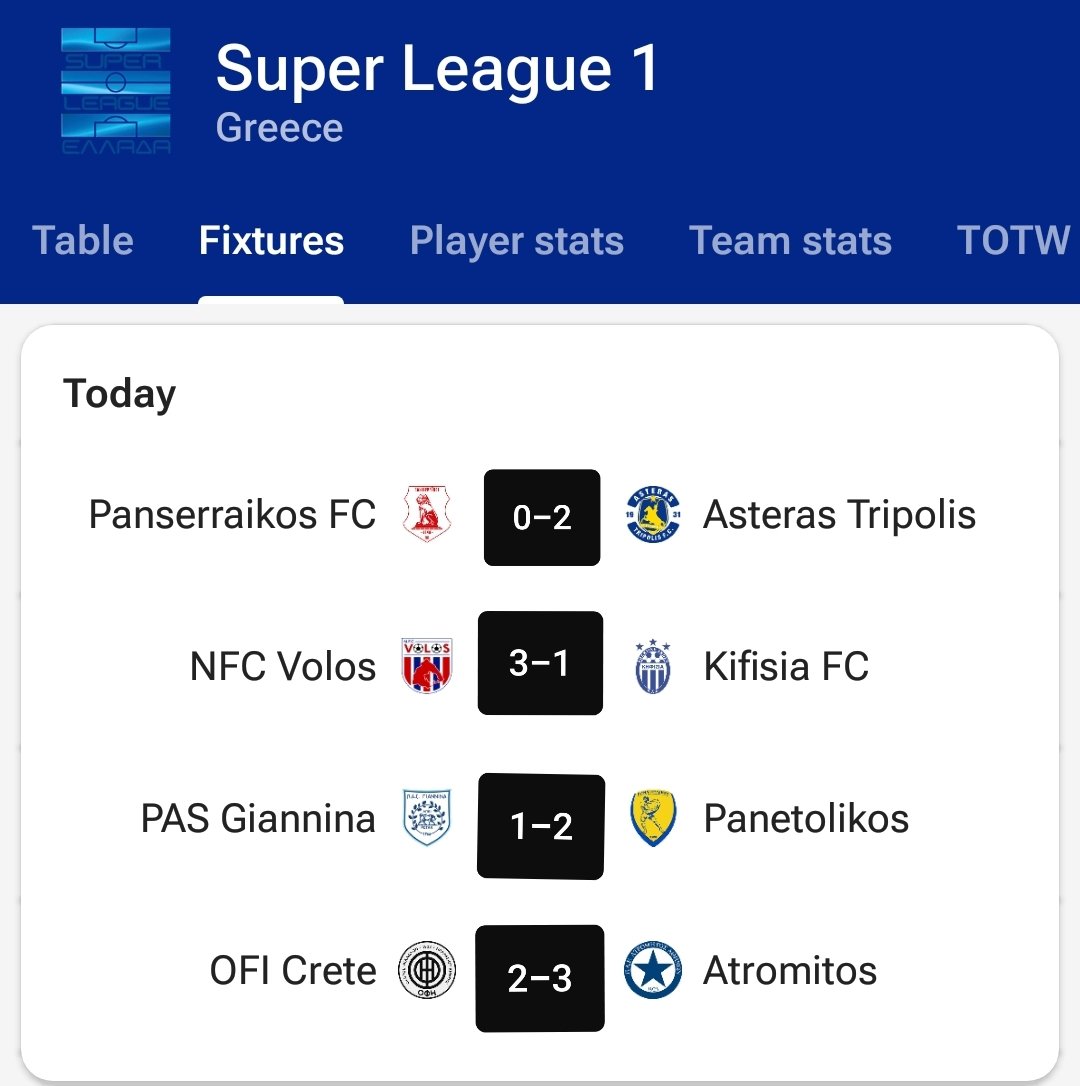 I got the 2-0 right! But for the wrong team! 🤣😂 #panserriakosfc #asterastoplisfc #superleaguegreece