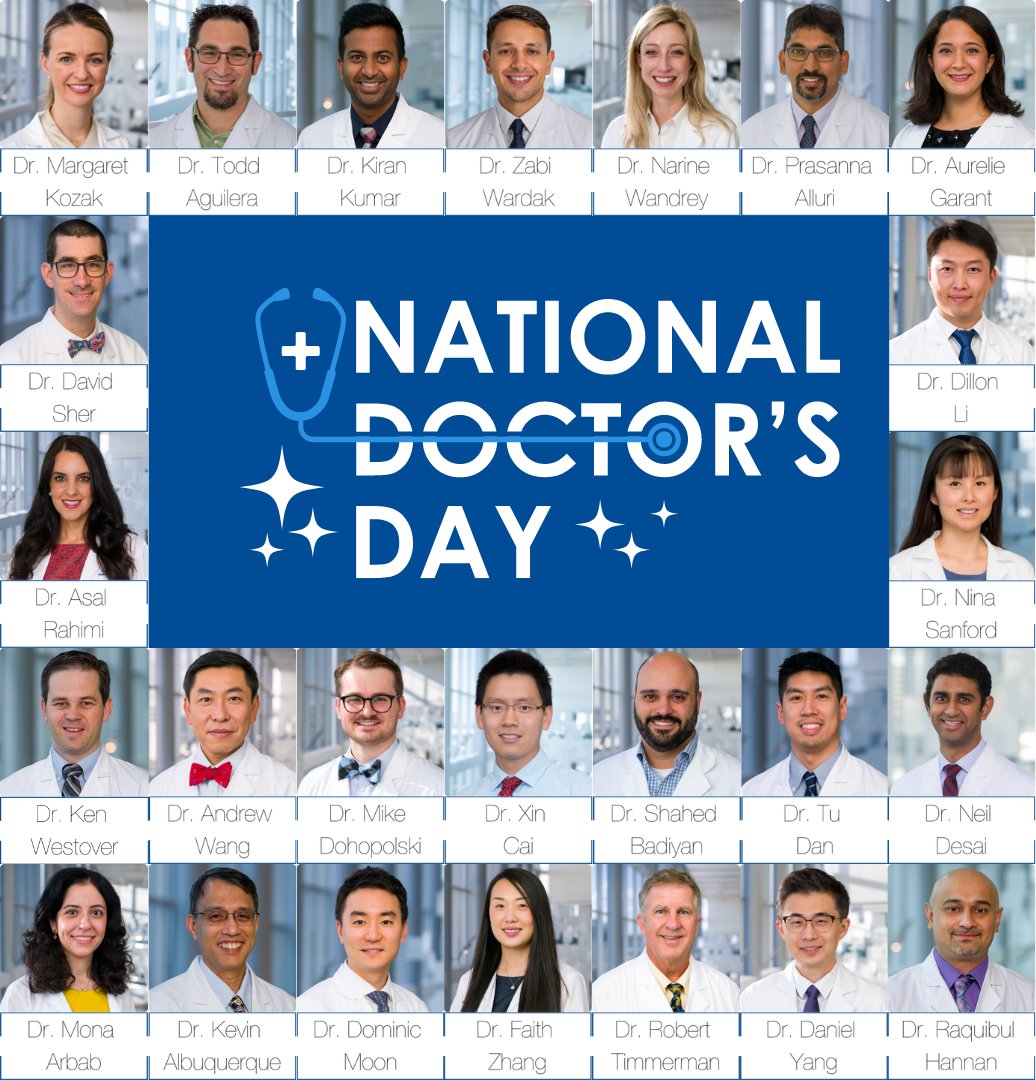 Happy #NationalDoctorsDay to the doctors who bring hope, healing, and comfort to patients all across the world! Their compassion knows no bounds.