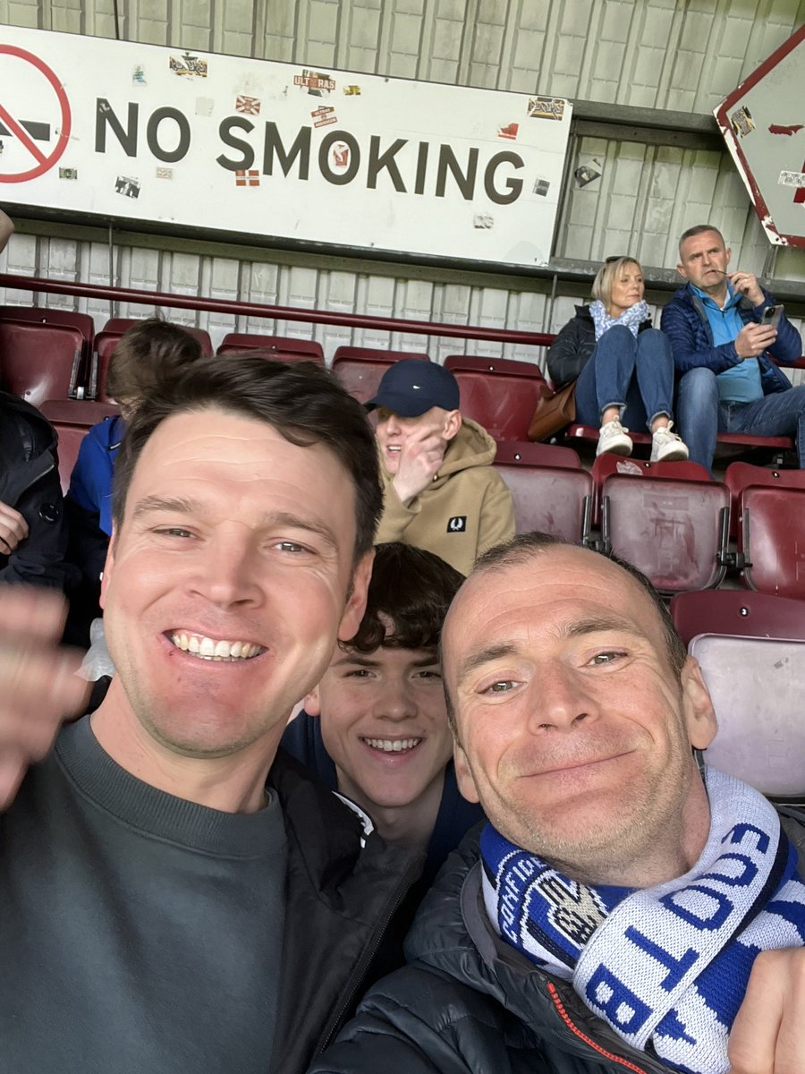_IanSim's tweet photo. Super Killie away with @peteAFS 🔵⚪️🔵 Probably the worst 90 minutes of the day coming up 😂 https://t.co/IyLRz69JYl