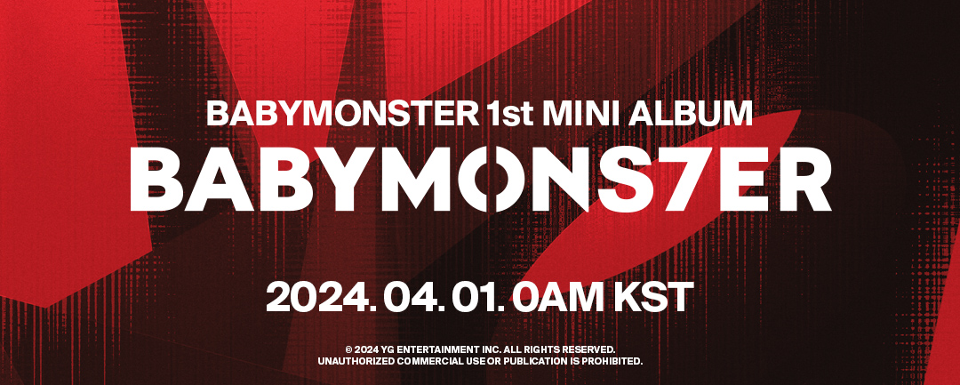 #BABYMONSTER [BABYMONS7ER] RELEASE COUNTER
Originally posted by yg-life.com

BABYMONSTER 1st MINI ALBUM [BABYMONS7ER]
✅2024.04.01 0AM (KST)

Pre-order
➡️BABYMONSTER.lnk.to/BABYMONS7ER_pr…

#베이비몬스터 #1stMINIALBUM #BABYMONS7ER #ReleaseCounter #20240401_0AM #YG