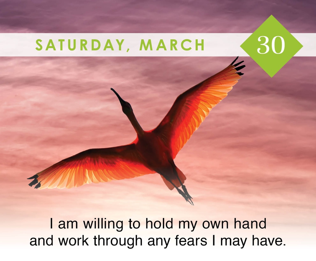 Daily Affirmation: I am willing to hold my own hand and work through any fears I may have.