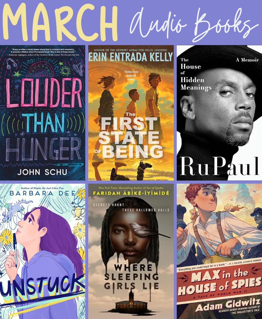 I listen to #audiobooks during my walks and often while driving. Here are the books I read with my ears in March. All were great!