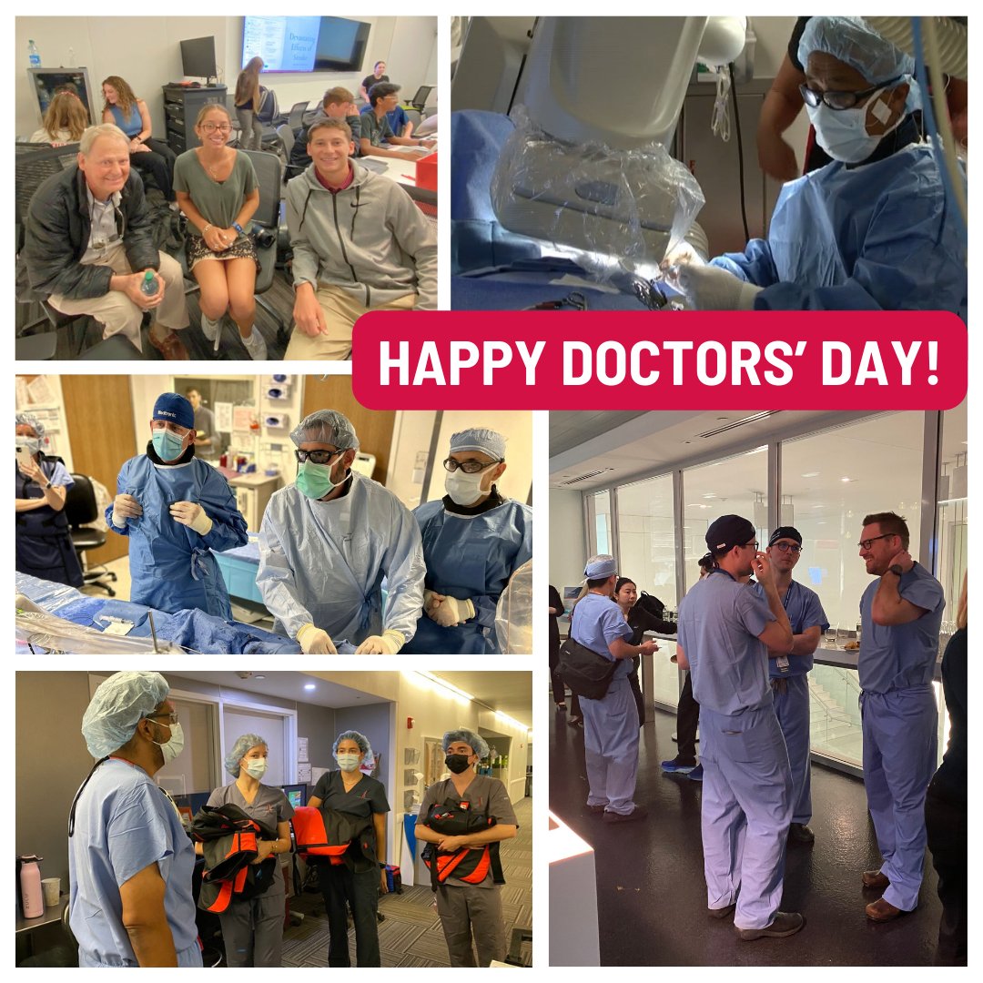 Wishing a Happy Doctors' Day to all of the physicians near and far who make the Jacobs Institute a unique training and medical device innovation center! #DoctorsDay
