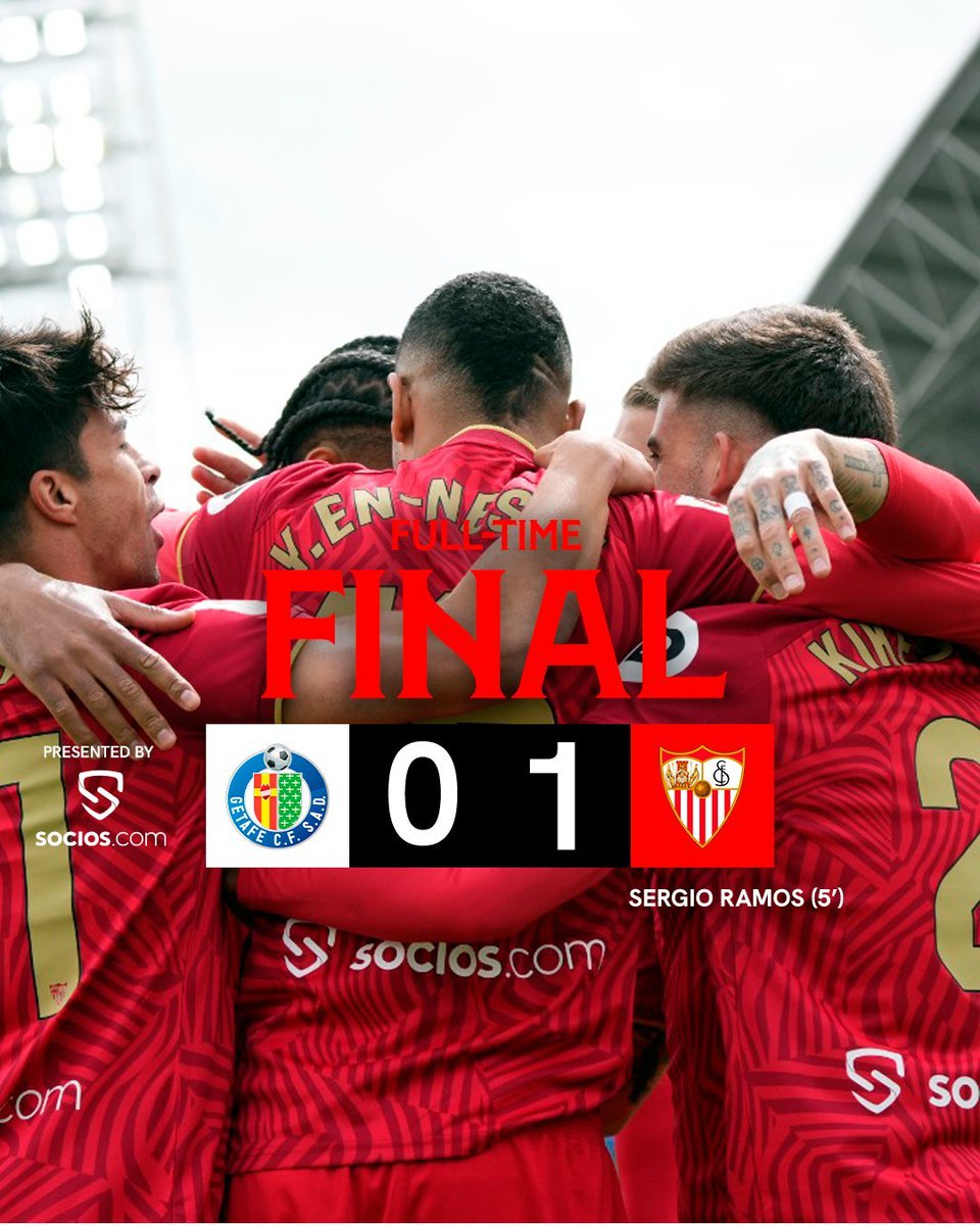 🤍❤️ ¡VICTORY IN GETAFE! 💪💪

#GetafeSevillaFC