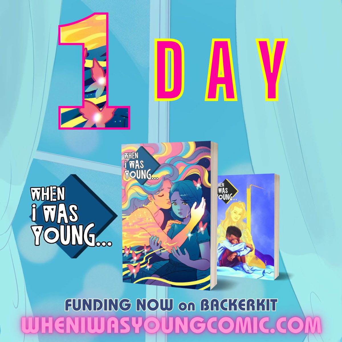 ✨ONE MORE DAY✨ There's about 24 hours left to share and support this campaign! The more we raise, the more we can donate at the end! wheniwasyoungcomic.com