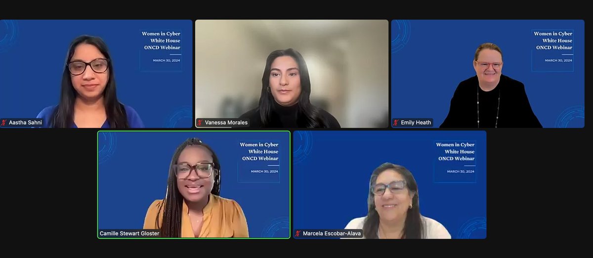 If you haven’t tuned in, it’s not too late to RSVP and join us for the interactive session of the Women in Cyber Webinar. RSVP Here: pitc.zoomgov.com/webinar/regist… (pitc.zoomgov.com/webinar/regist…)