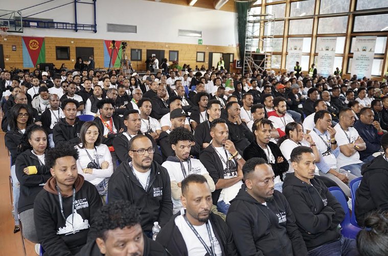 shabait's tweet photo. YPFDJ Conference in Europe

The 18th YPFDJ conference in Europe convened on 28 March in Italy, under the theme "#Eritrea: Cohesive Within, Solidarity Beyond." The conference is being attended by more than 600 youth from over 12 countries in Europe and the US.

Mr. Fesehatsion Petros, Eritrea’s Ambassador to Italy, commended the active participation and contribution of the members of the PFDJ. He expressed his expectation that the organization will strengthen its organizational capacity and participation in national affairs.

During the congress, participants will engage in thorough discussions on strengthening organizational capacity, unity, and contributing to national affairs.