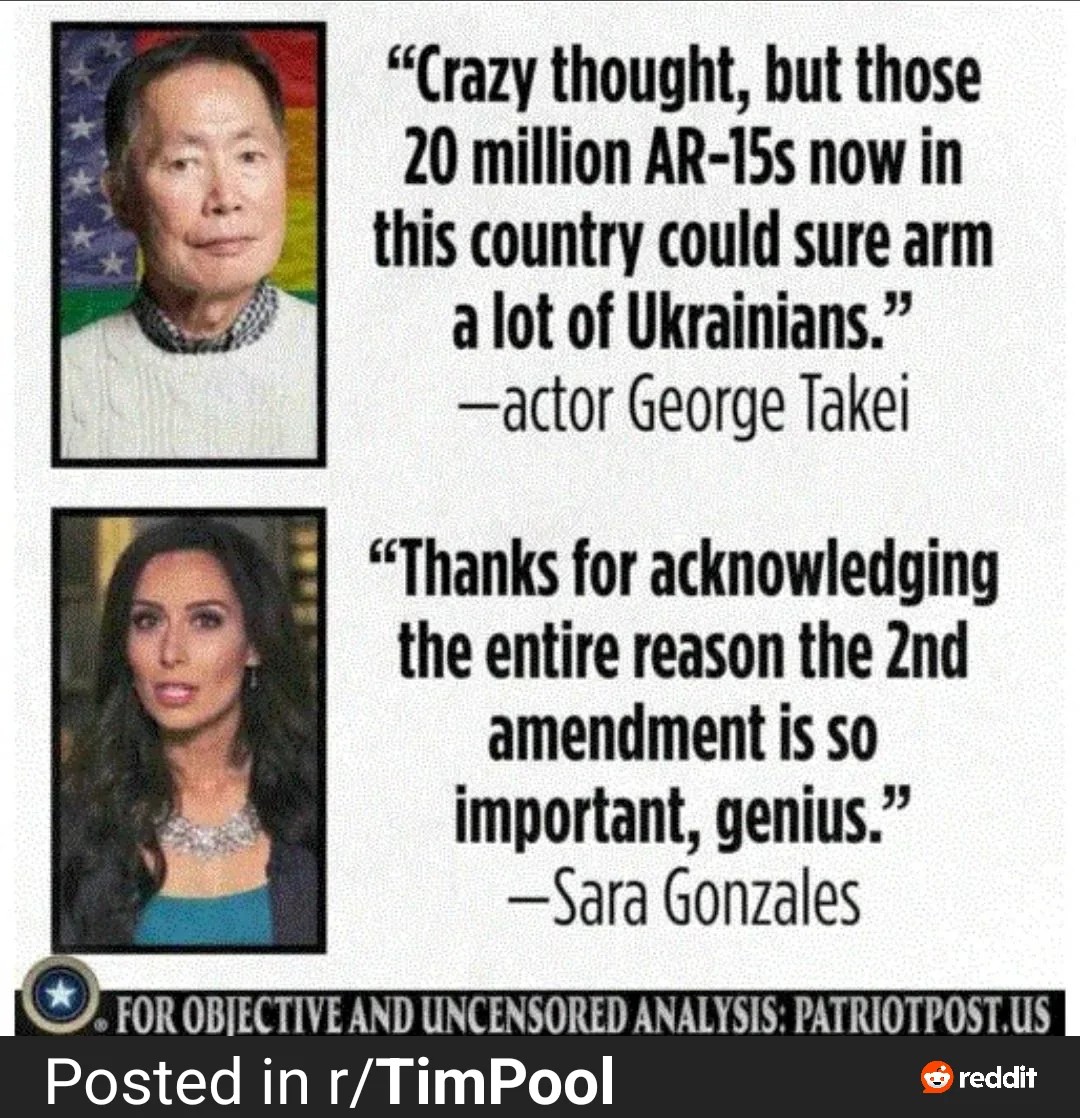 #GeorgeTakei accidently makes a good argument for the #RightToBearArms/#2ndAmendment