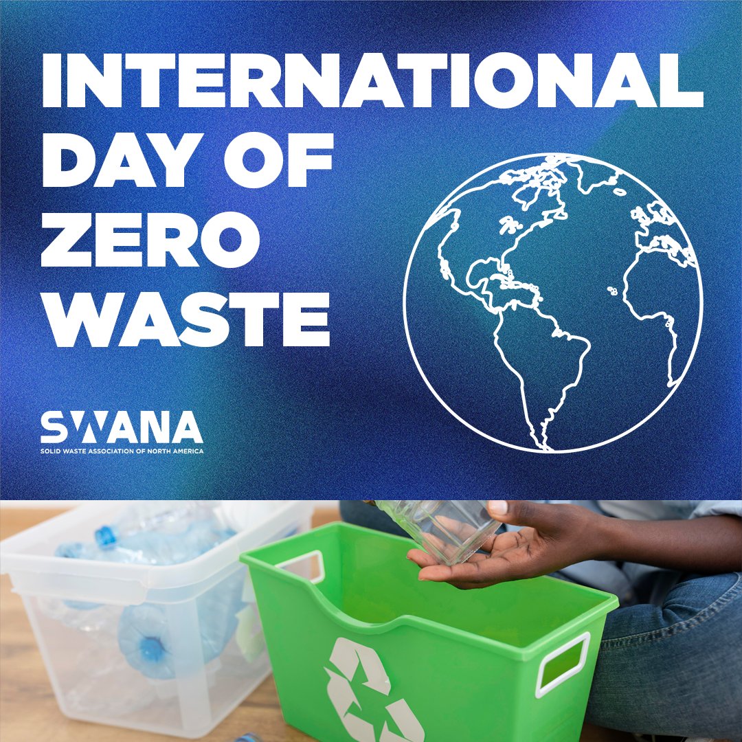 SWANA is proud to recognize the International Day of Zero Waste. We commemorate this important day and reaffirm our dedication to reducing waste and optimizing resource use. Join us as we strive for a greener, more sustainable world. #SWANA #BeatWastePollution #ZeroWaste