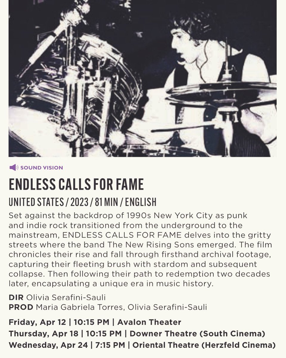 Dates, times and venues for the screenings of ENDLESS CALLS FOR FAME at the Milwaukee Film Festival…

#thenewrisingsons #endlesscallsforfamemovie #milwaukeefilmfestival