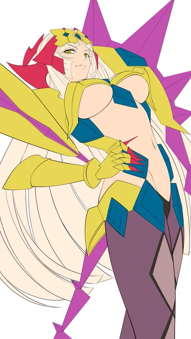 毎日お絵かき2356日目 ベース配色まで( ˘ω˘ )     #シンフォギア 