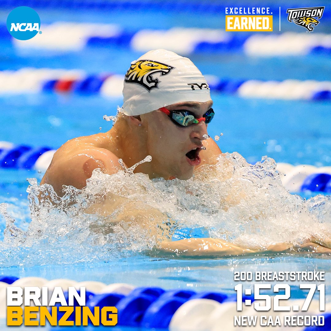 WE'RE NOT DONE YET!!! Benzing enters Saturday's finals session as the 16 seed of the 200 breaststroke! #GohTigers x #NCAASwimDive