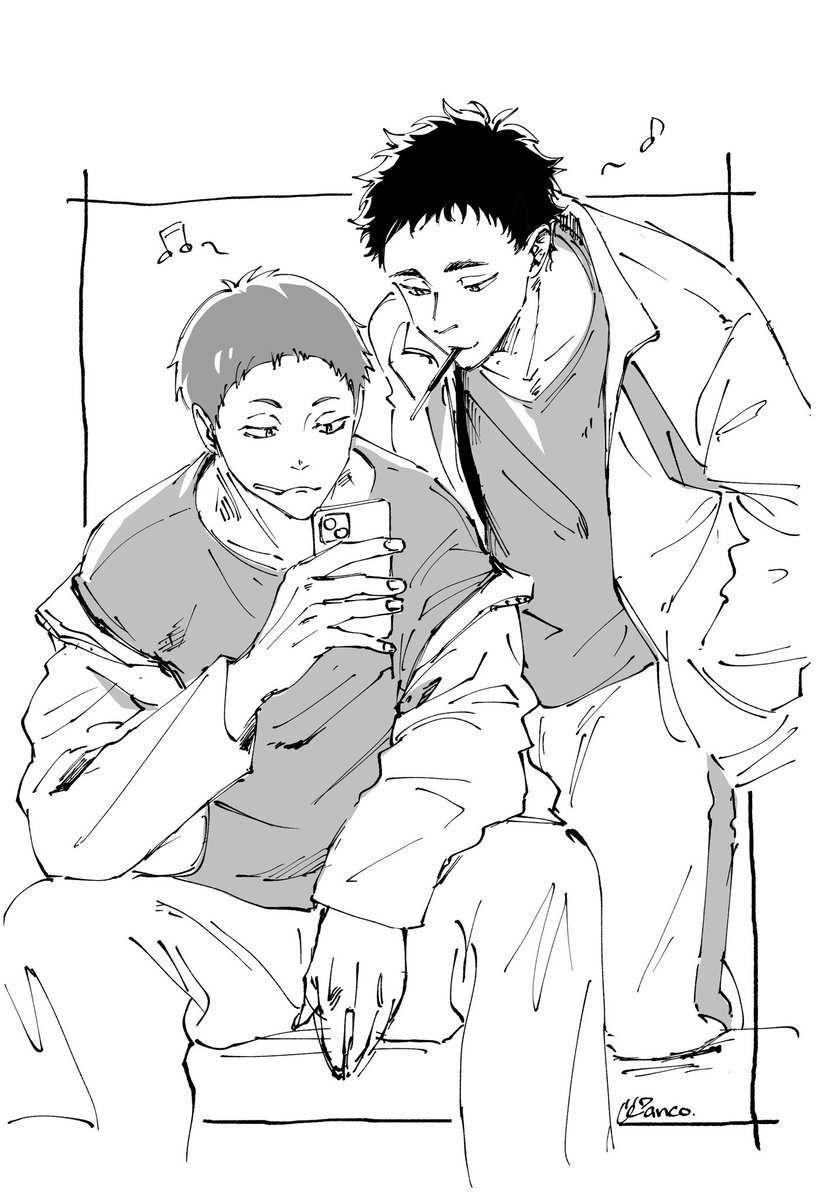 2人で居る時は静かにゴキゲンな松花