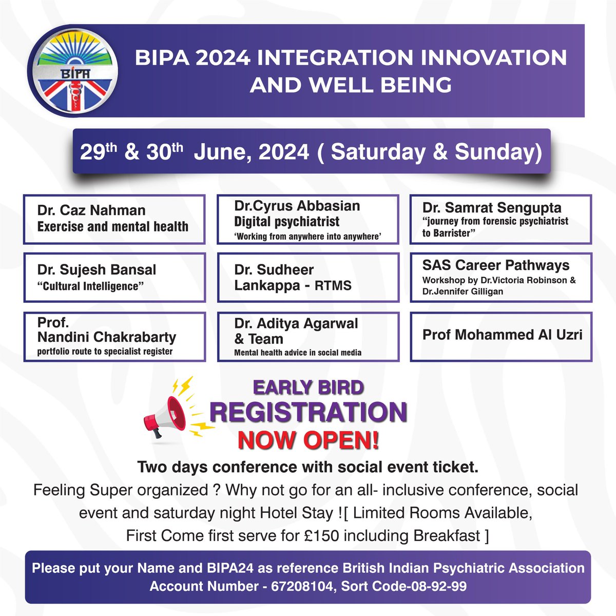 Some amazing speakers confirmed for #bipa24 @DrVic1987 @ramneeshpuri @bipa_uk @chawdabhavana1 @Fabida3 @adave_NHS @NadiniChak22092