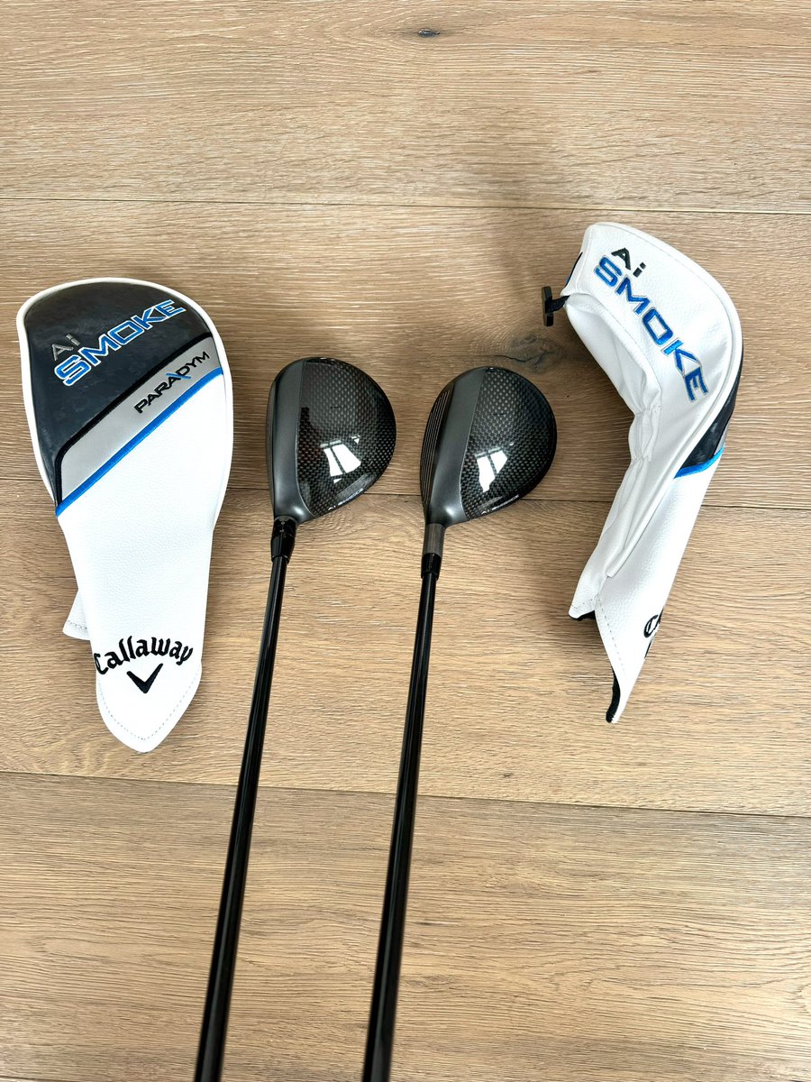 LisaLongball's tweet image. Helllllllo beauties!! I just got my new @CallawayGolf Driver the #Paradym #AISmoke and his little buddies, the 3 and 5 fairway woods!! 😍 To say I’m excited to hit these bad boys is an understatement!!! Let’s go!💣⛳️