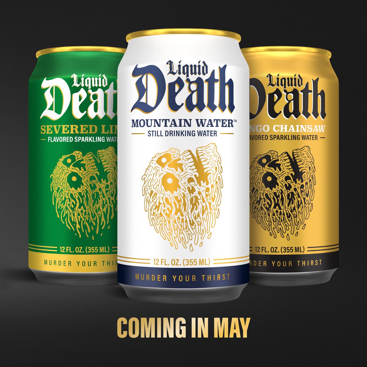 Classic 12oz Shorty cans mean you no longer have to be a professional degenerate to crush a Liquid Death in under 7 seconds. Coming to select retail late spring.