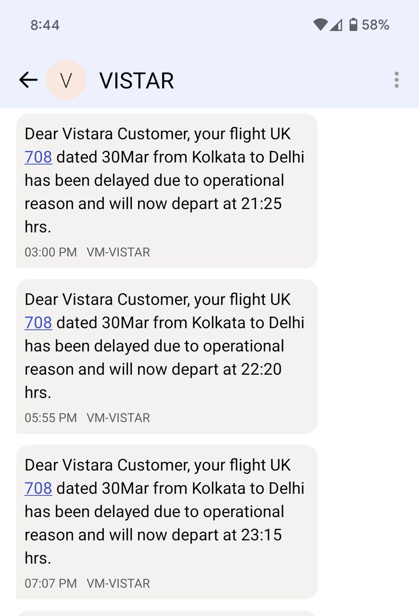 indromal's tweet photo. @mrutvikm @JM_Scindia @AAI_Official @airindia @airvistara @airvistara why no communication on the latest delay. https://t.co/kHhCpR95Uf