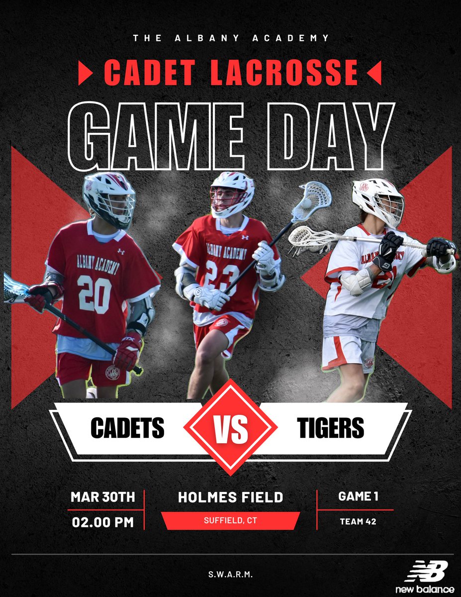Albany Academy Lax (@taalacrosse) on Twitter photo Game Day!
Cadets hit the road to open the 2024 season with a league contest against <a href="/SuffieldLax/">SuffieldLacrosse</a>. #SWARM Game Day!
Cadets hit the road to open the 2024 season with a league contest against <a href="/SuffieldLax/">SuffieldLacrosse</a>. #SWARM
