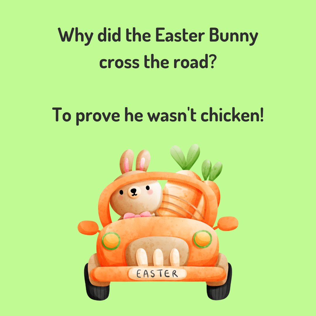 DeborahSLaurel's tweet image. 🐰🌷 Hoppy Easter Weekend! 🌷🐰 

Who&apos;s ready for some egg-citing fun? Here&apos;s a little Easter joke to kick off your celebrations.

Wishing you all a wonderful Easter filled with joy, laughter, and plenty of chocolate treats! 🍫🥚 

#HappyEaster #EasterJokes #EggcellentHumor