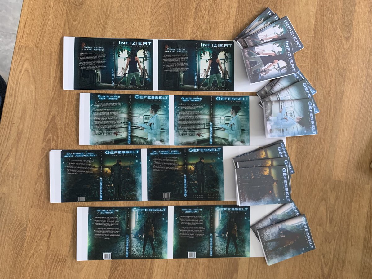 Ich biete Buchboxen nur noch auf Messen an. Ein Extra darin sind diese Notizbücher. #DieVerfalleneWelt #Bücher