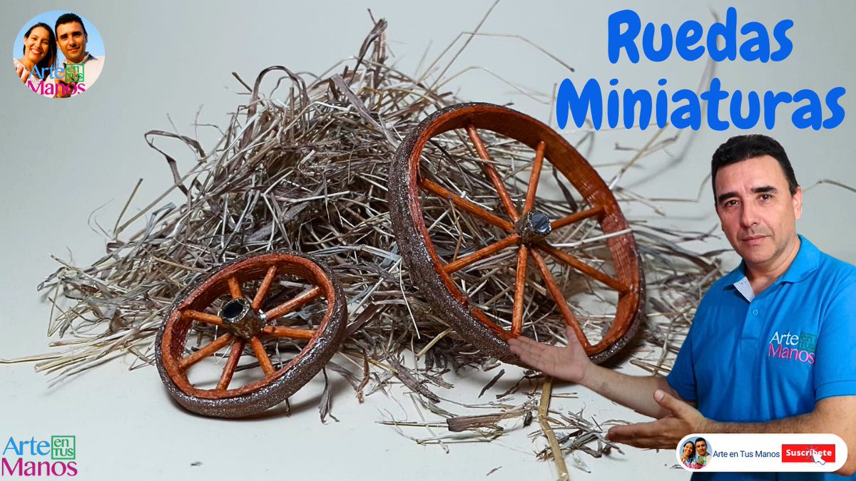 🔴Cómo Hacer RUEDAS MINIATURAS Para Carretas, Coches, Accesorios, FÁCIL P... youtu.be/uD5FTeptpVk?si… a través de <a href="/YouTube/">YouTube</a>