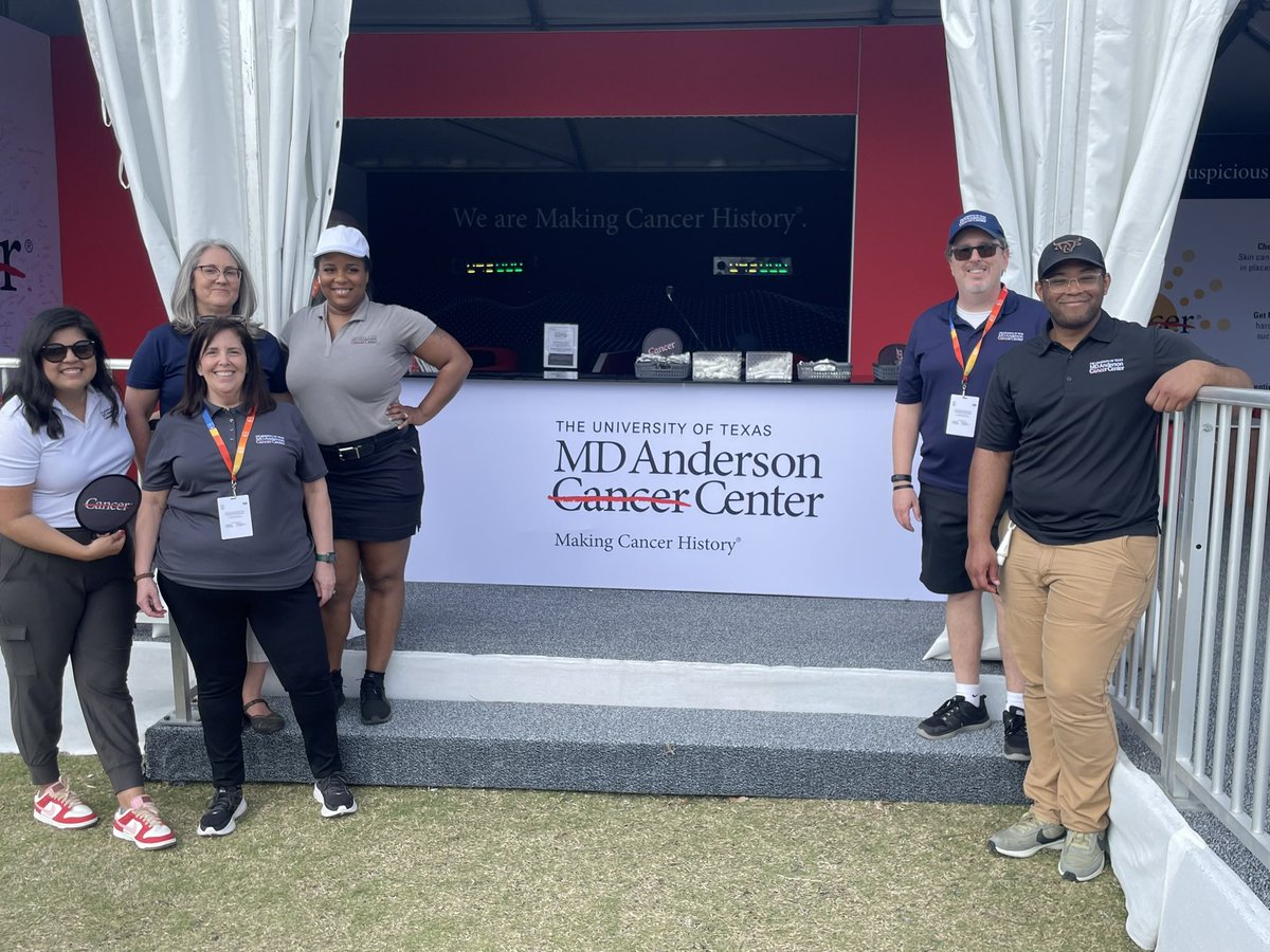 Be sure to say hello, grab some sunscreen, chip, sign our strike-through-cancer-wall, and learn about sun safety at the @MDAndersonNews Sun Safety Zone here at @PGATOUR @memorialparkgc @TCHouOpen #EndCancer