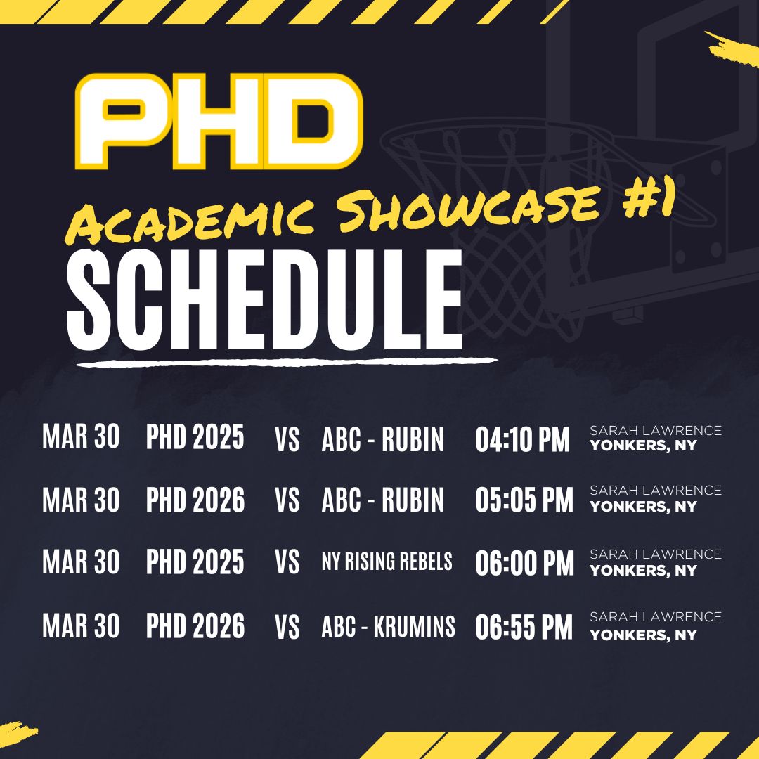 Excited to kick-off the spring with our 1st Academic Showcase this afternoon. #phdhoops #abcbasketball #ctbb