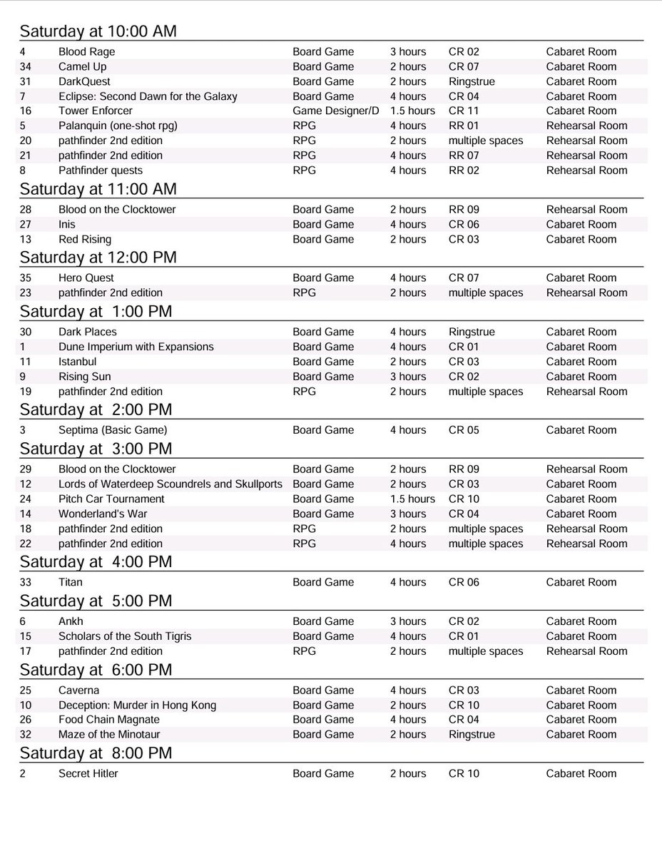 1 week to go until ADK Tabletop Day. Here's a peek at the schedule... tabletop.events/conventions/ad…
