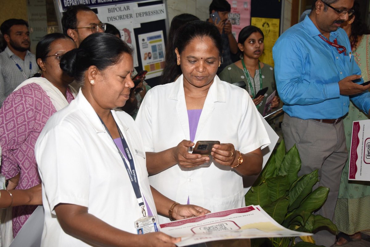 Breaking stigma, building support: Dr. Pratima Murthy, Director, NIMHANS inaugurated the #WorldBipolarDay exhibition at the OPD complex, NIMHANS. Together let’s break the barriers and support those affected by Bipolar Disorder. #BipolarStrong #BipolarAffectiveDisorder