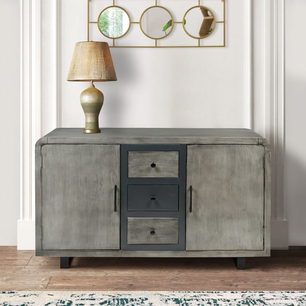 '''Explore the sleek design of the Industrial Style Sideboard Console. Perfect for adding a modern touch to any space. . Shop Now👉buff.ly/4avzcPO . #industrialstyle #homedecor #interiordesign #furniture #modernliving'''