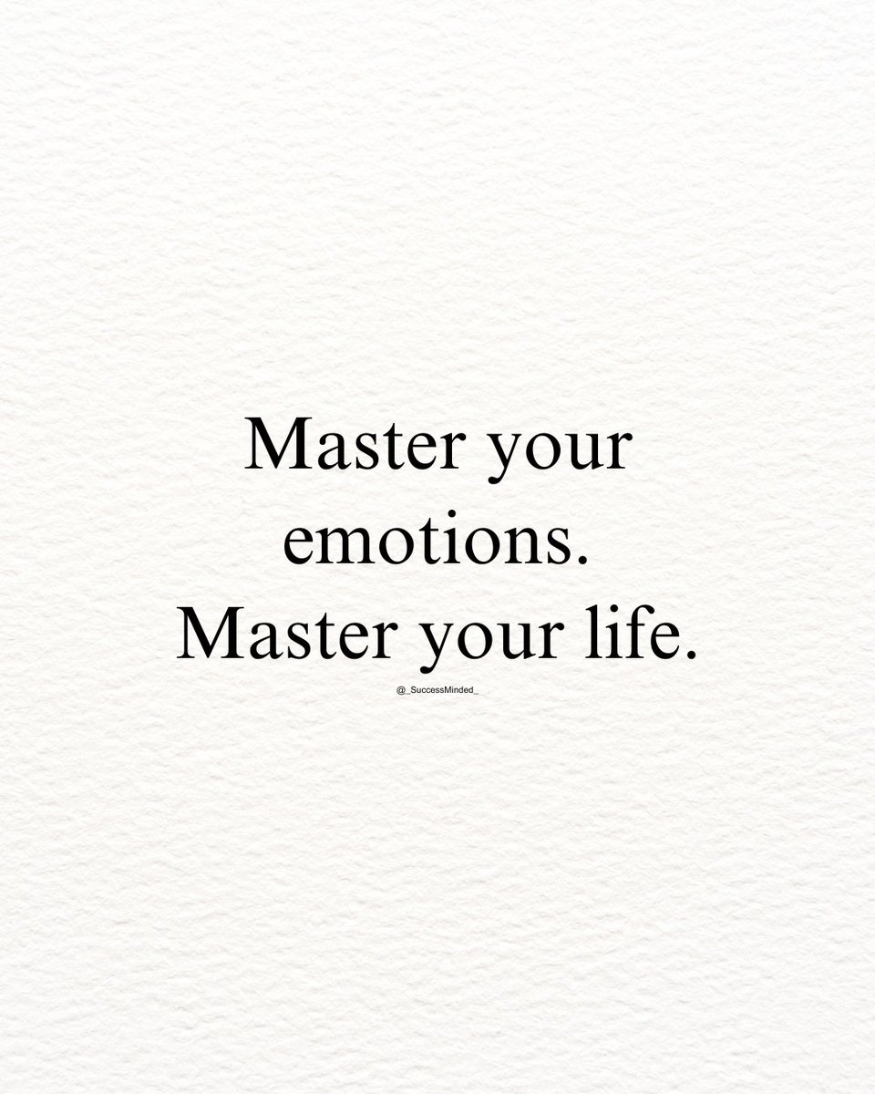 Master your life.