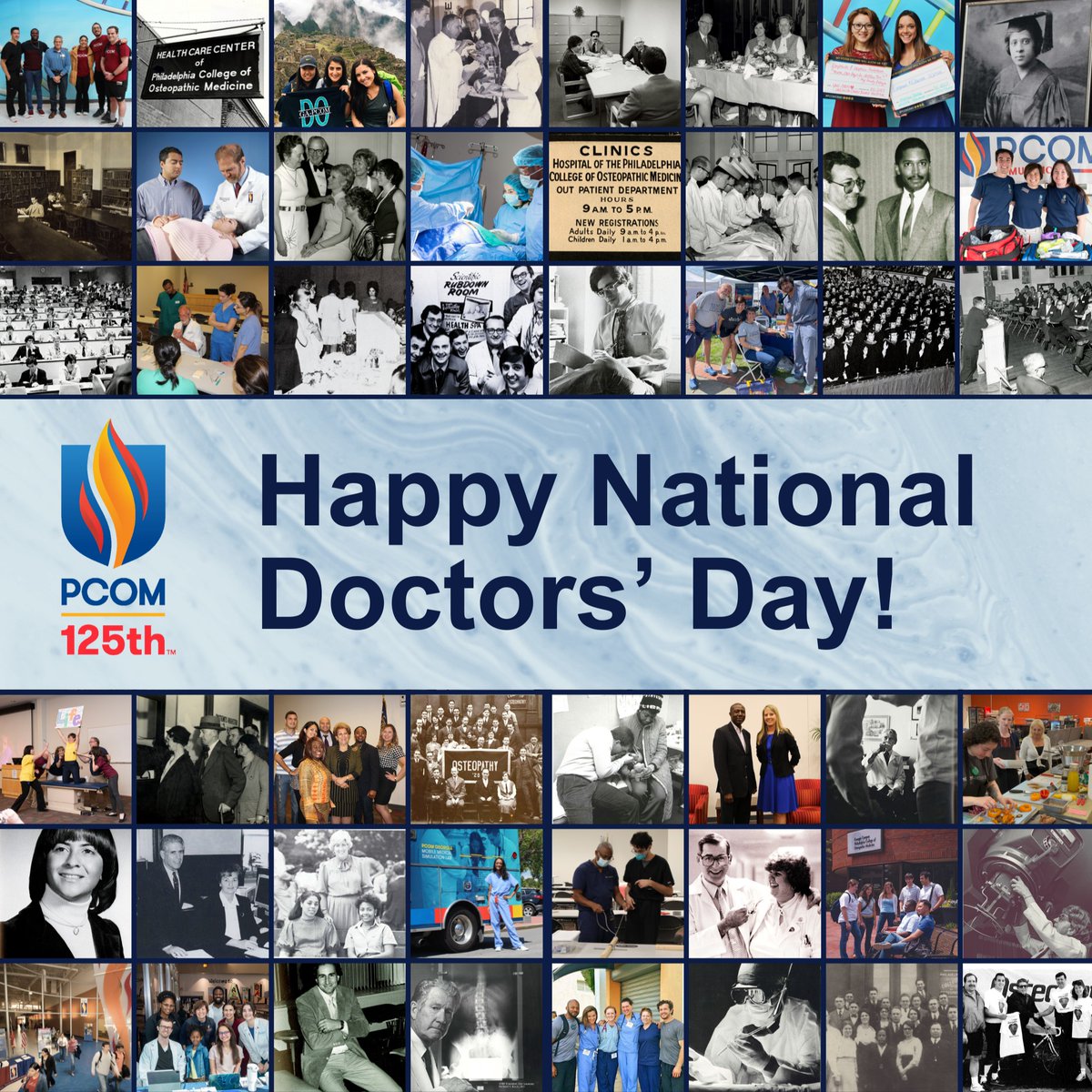 PCOM’s 125-year legacy is built on the doctors who educate and care for our communities. Thank you for your hard work and dedication to medicine. Happy National Doctors' Day to all physicians and future physicians out there! 

#NationalDoctorsDay #PCOM125
