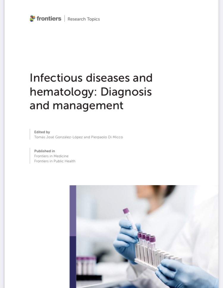 Intriguing experience to read this collection of selected articles in this #ebook #editorship #hematology #infections @FrontiersIn