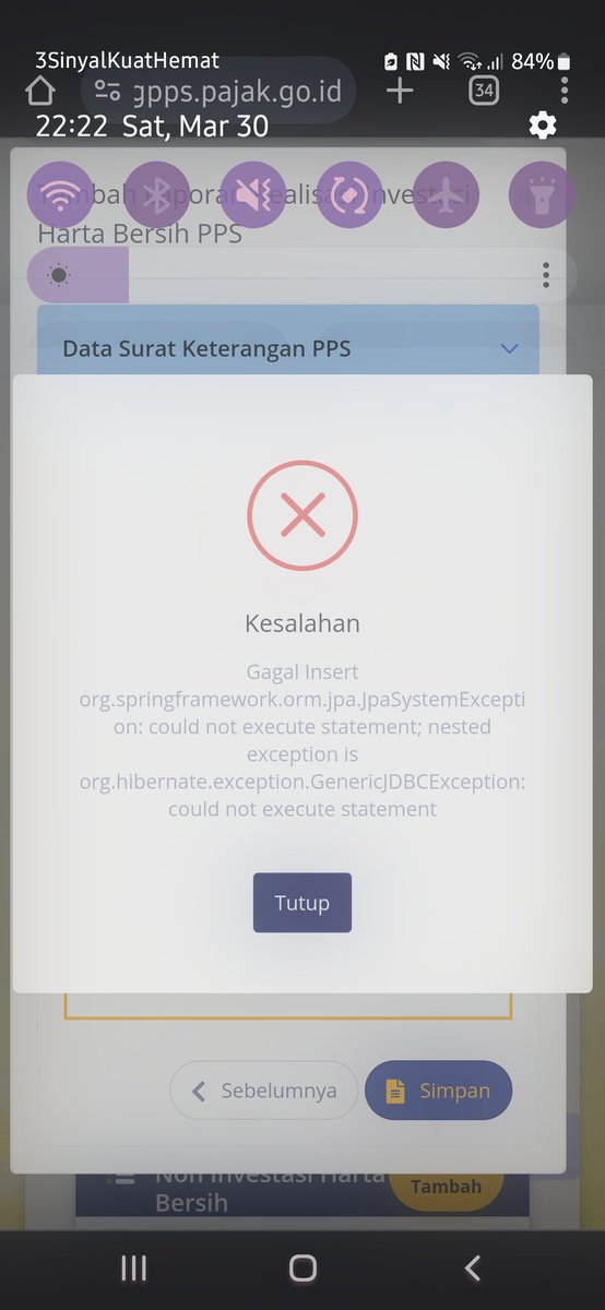 cyn_chyn's tweet photo. @kring_pajak tolong min, mau laporan investasi PPS dari kemarin error. Dicoba via komputer maupun hp tdk bisa. Untuk mata uang dollar kurs juga kacau tdk sesuai hasil perkaliannya https://t.co/6RpUAe7KR0