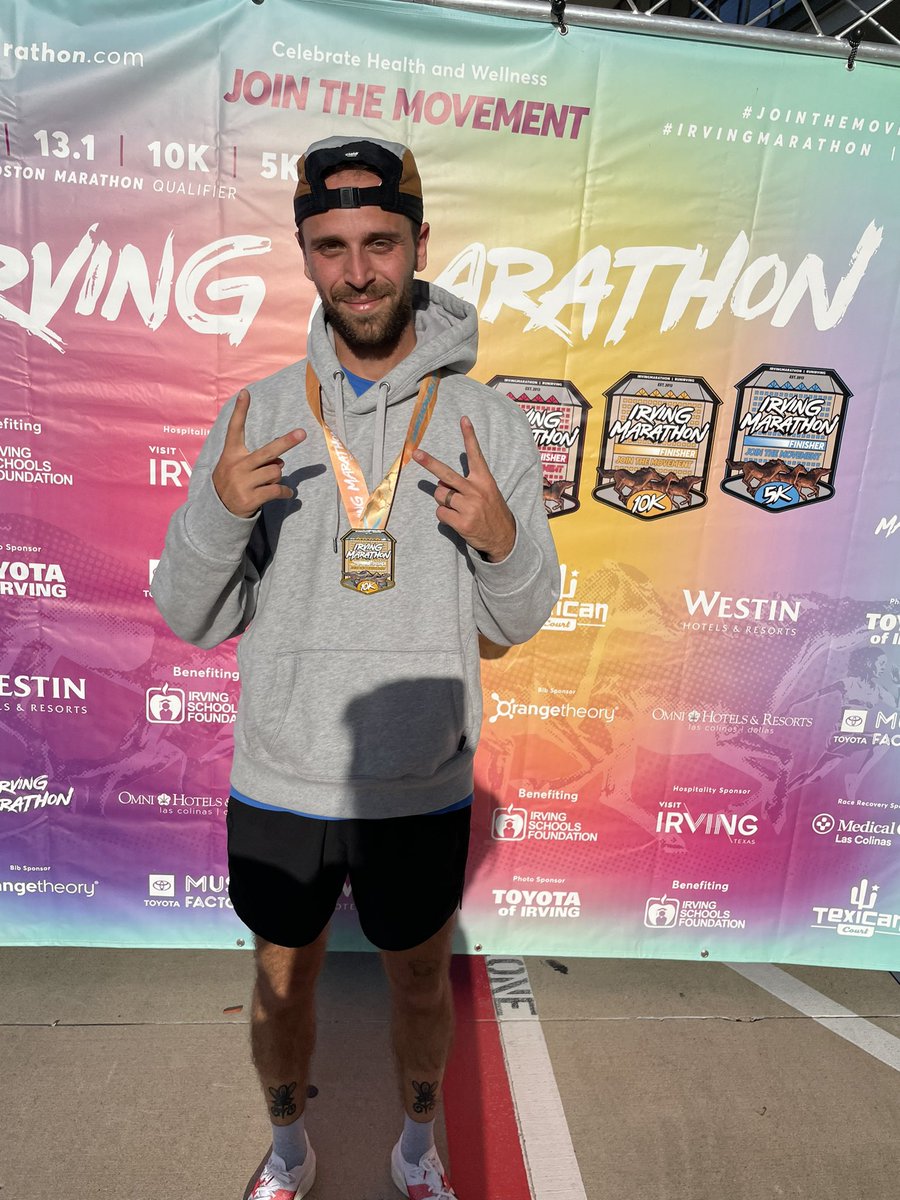 CoachTurnerGMS's tweet photo. Coaches do it too. 10k in 36:26 for 2nd overall! @GCISD_Athletics @GMSPonies @GrapevineMiddle https://t.co/rYt7dEid2R