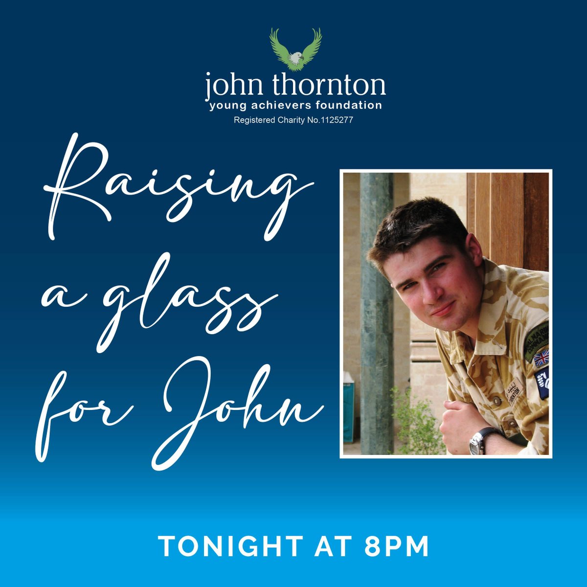 Today marks 16 years since we lost John and we hope that you will join us in raising a glass at 8pm this evening in his name ❤️🥂 Your legacy lives on in the £1million awarded by the JTYAF to change young peoples' lives.