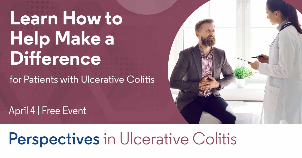 Time is running out to register for Perspectives in Ulcerative Colitis! Register today at no cost: okt.to/u5oUc9