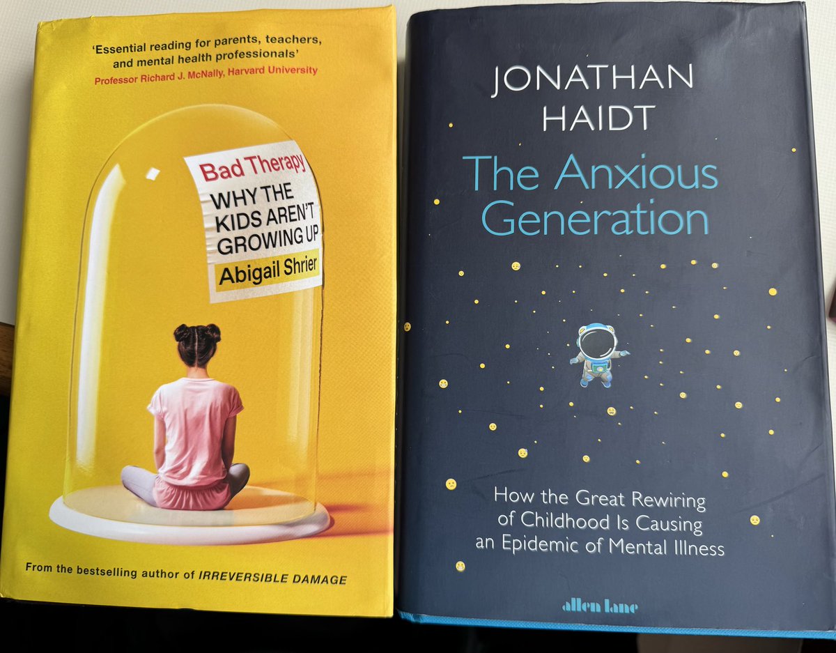 Anyone who has anything to do with children needs to read both of these. ⁦@AbigailShrier⁩ and ⁦@JonHaidt⁩ are brilliant. So much of what they say explains the happy culture at Michaela. As I have always said, it is about so much more than academic results.